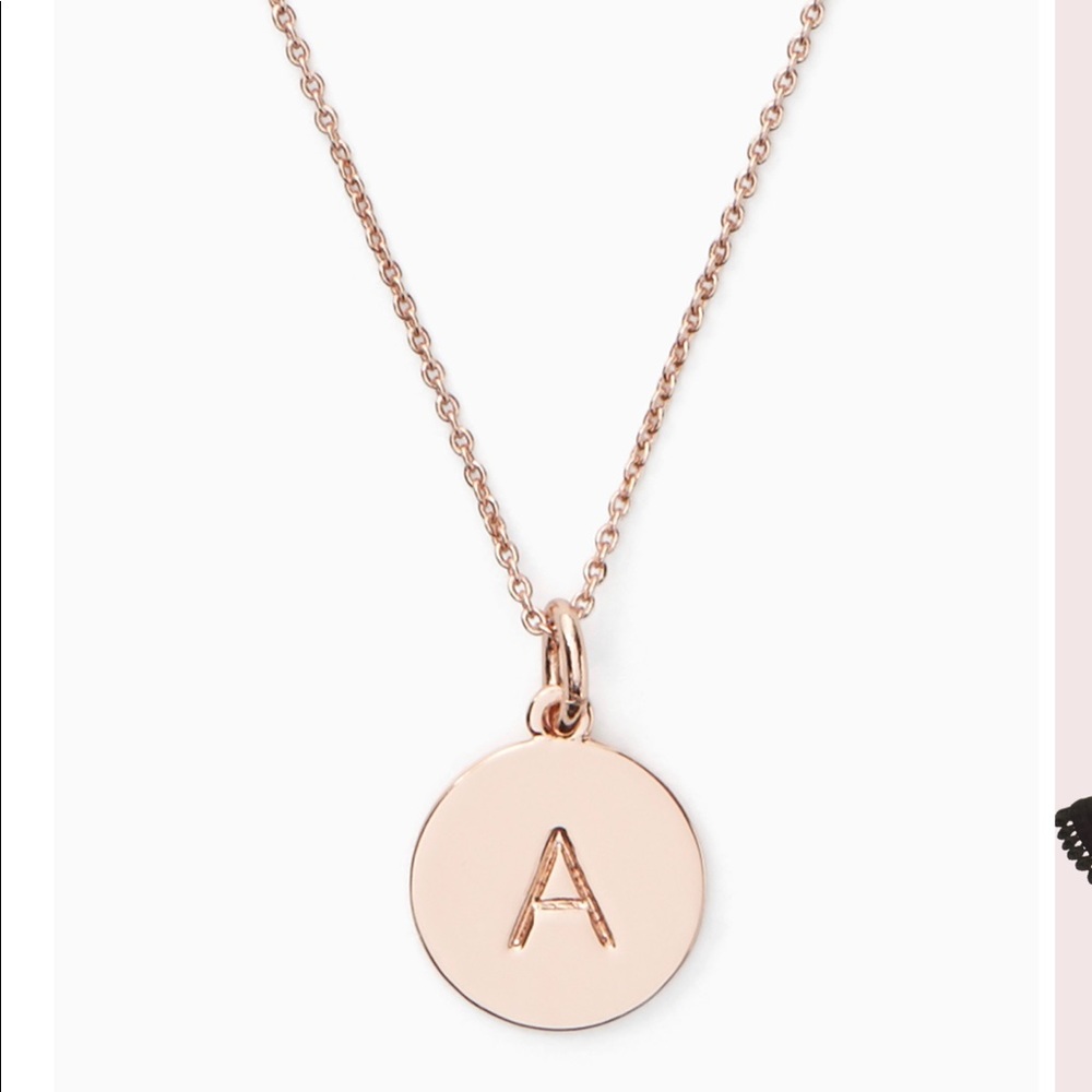 kate spade Rose Gold Initial Necklace